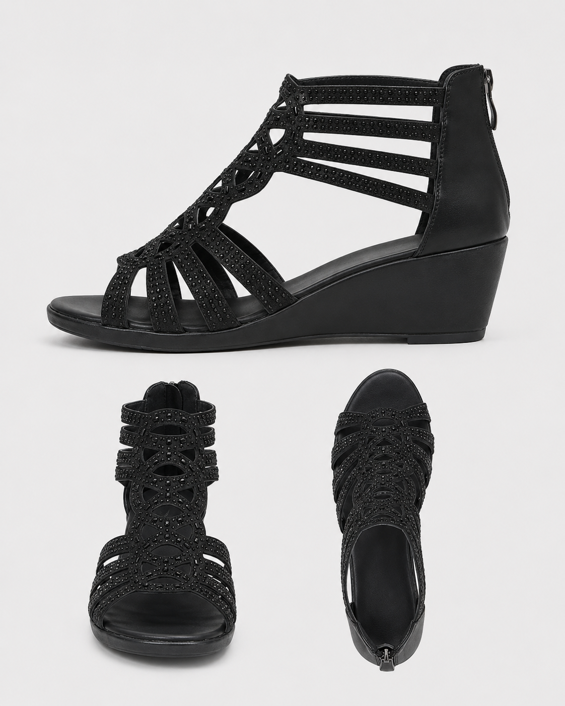 Julia™ Sandalias elegantes con brillo