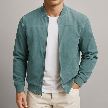 Sebas | Chaqueta de aspecto ante para hombre