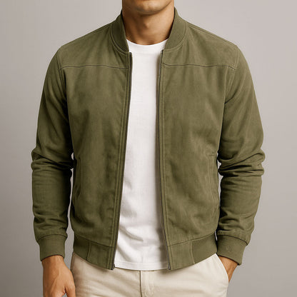 Sebas | Chaqueta de aspecto ante para hombre
