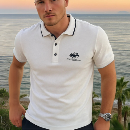 JOSEPH | Polo clásico de algodón con bordado exclusivo