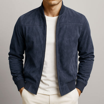 Sebas | Chaqueta de aspecto ante para hombre