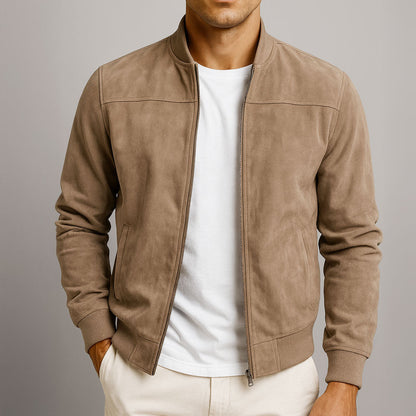 Sebas | Chaqueta de aspecto ante para hombre