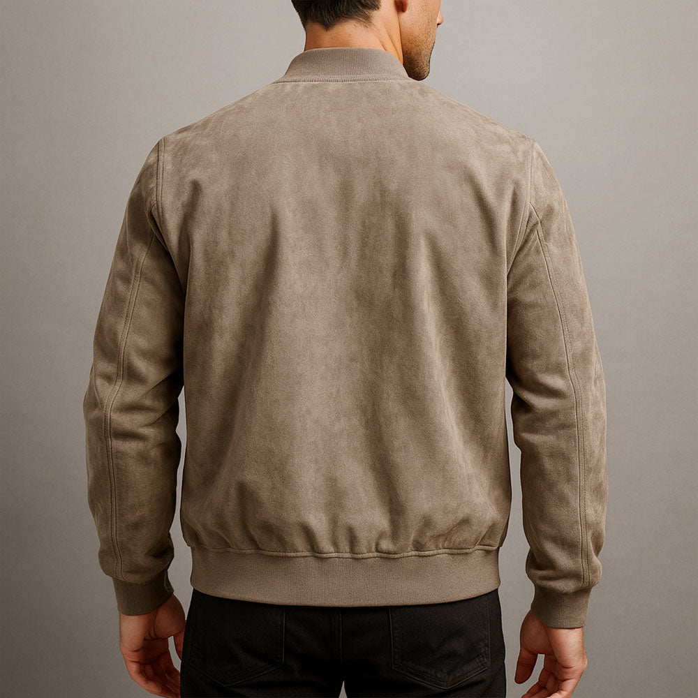 Sebas | Chaqueta de aspecto ante para hombre