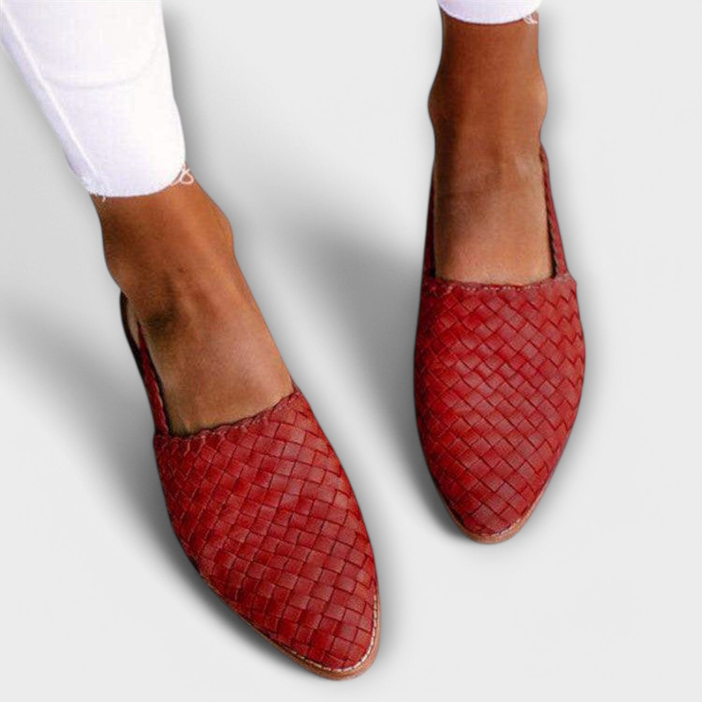 Silvia | Mocasín con talón abierto y tejido trenzado
