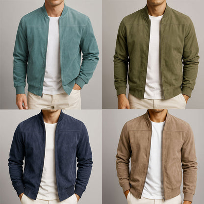 Sebas | Chaqueta de aspecto ante para hombre