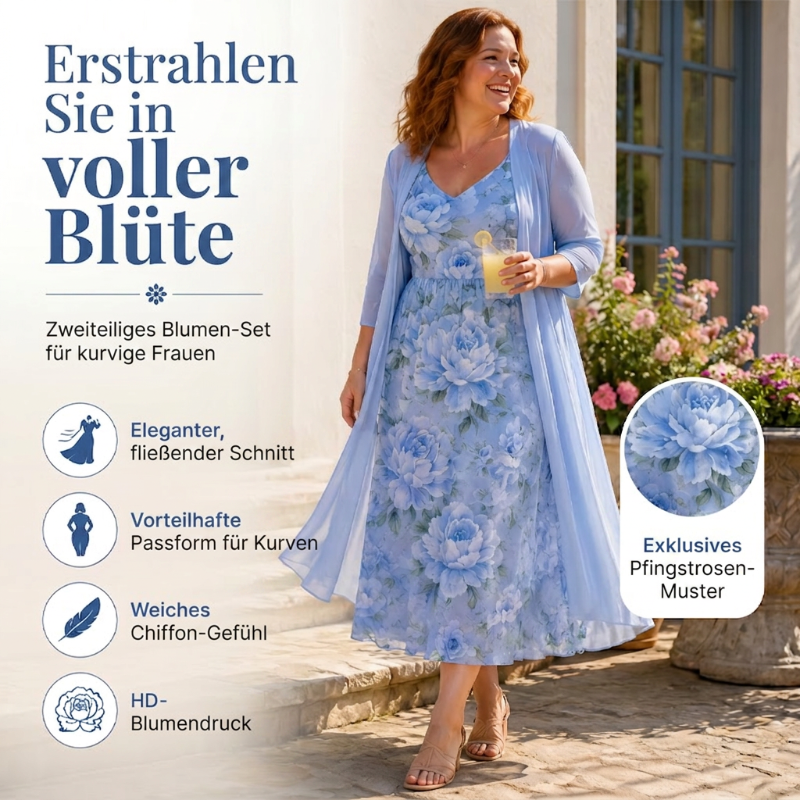 🌸👗Elegante conjunto de dos piezas con estampado floral para mujer: el look perfecto para las vacaciones de verano✨